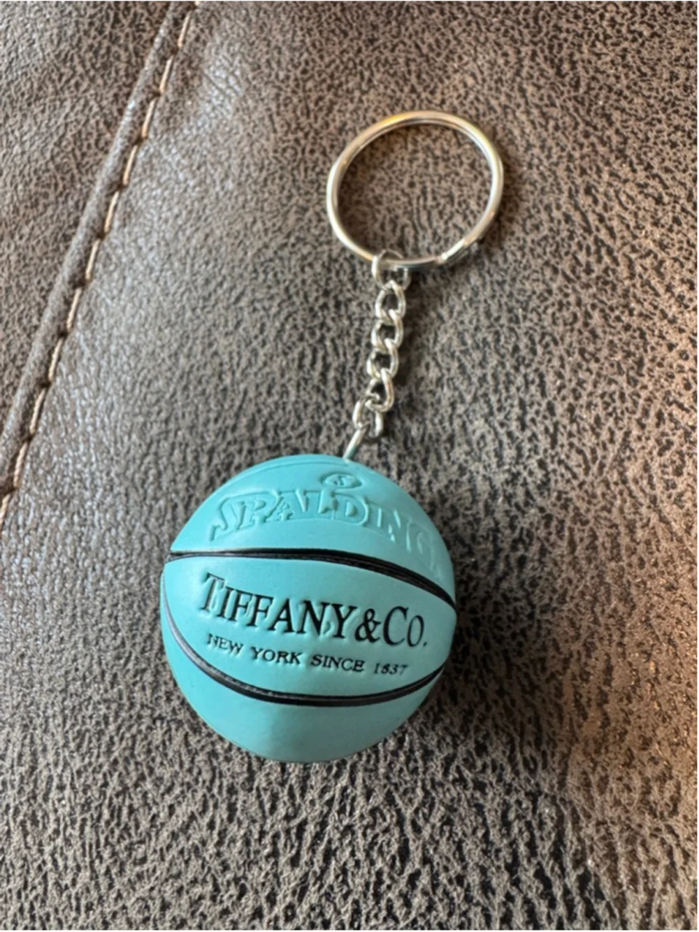 Tiffany & Co. Basketball Keychain Tiffany Blue Black